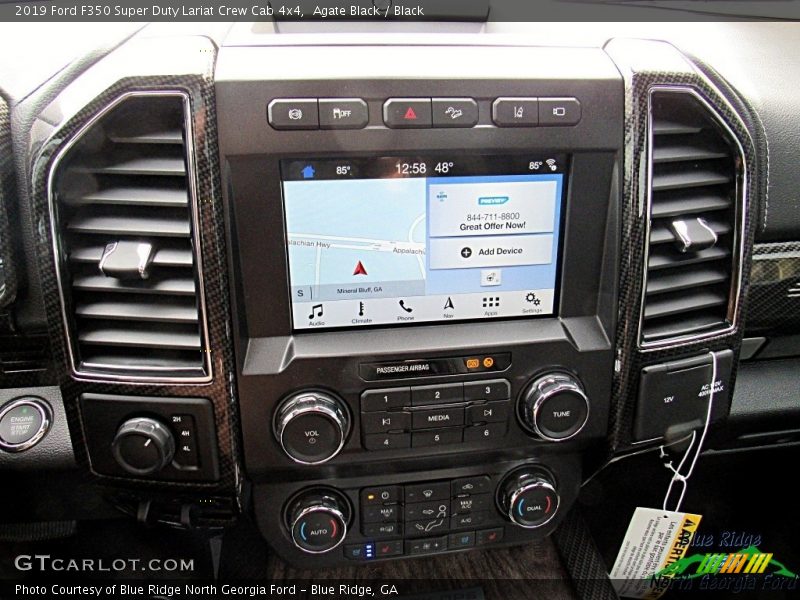 Agate Black / Black 2019 Ford F350 Super Duty Lariat Crew Cab 4x4