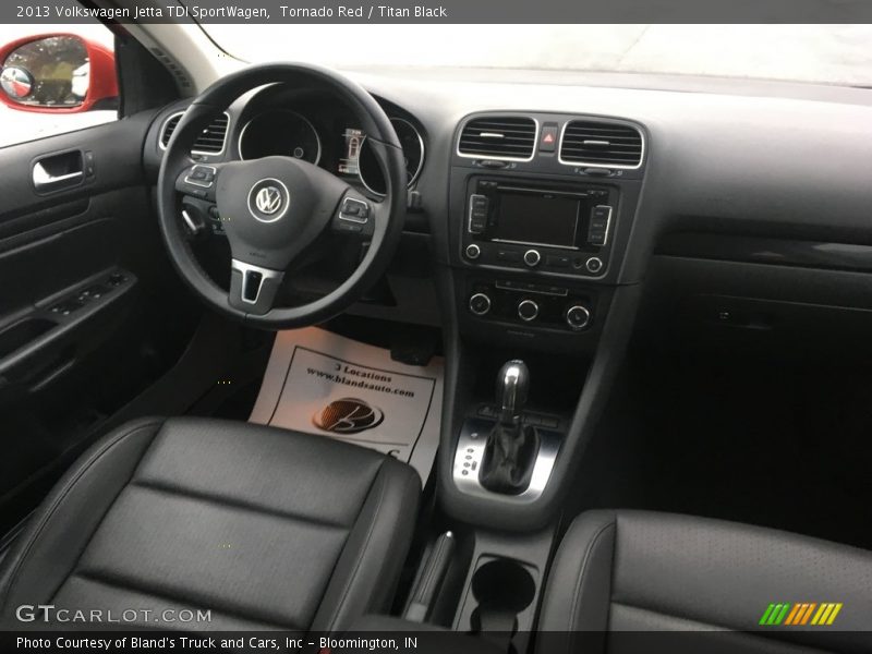 Tornado Red / Titan Black 2013 Volkswagen Jetta TDI SportWagen