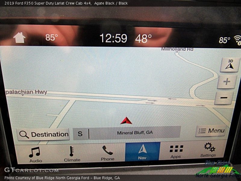 Agate Black / Black 2019 Ford F350 Super Duty Lariat Crew Cab 4x4