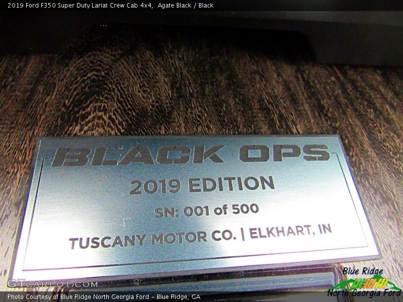 Agate Black / Black 2019 Ford F350 Super Duty Lariat Crew Cab 4x4