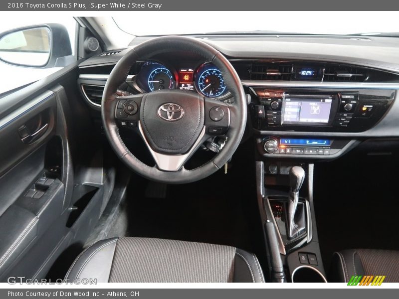 Super White / Steel Gray 2016 Toyota Corolla S Plus