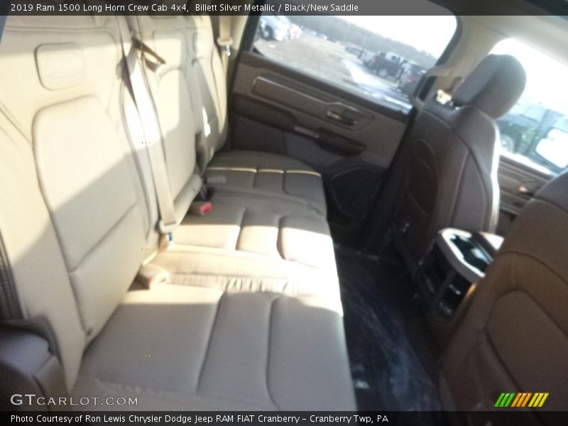 Billett Silver Metallic / Black/New Saddle 2019 Ram 1500 Long Horn Crew Cab 4x4