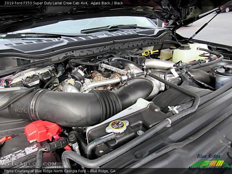 Agate Black / Black 2019 Ford F350 Super Duty Lariat Crew Cab 4x4
