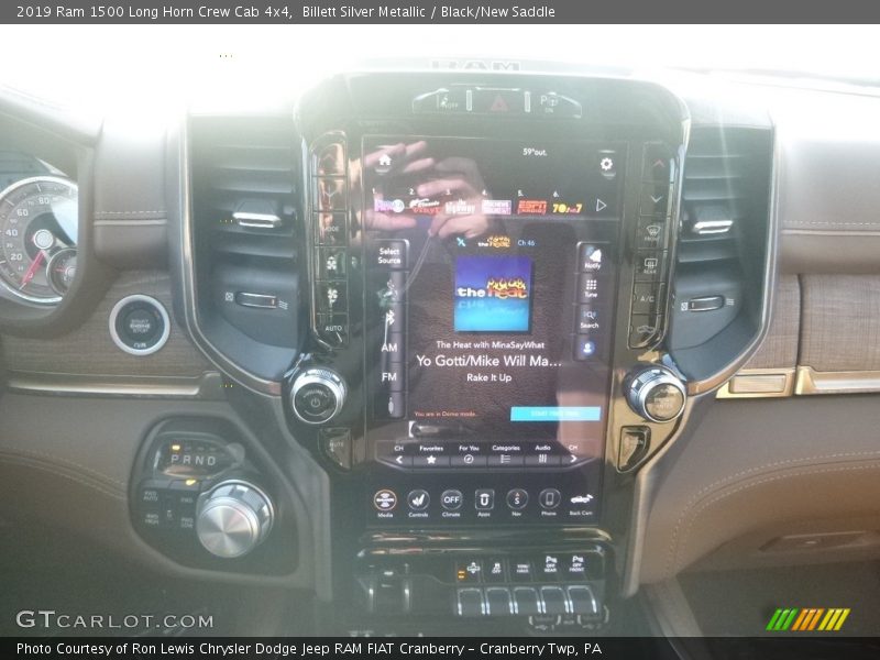 Billett Silver Metallic / Black/New Saddle 2019 Ram 1500 Long Horn Crew Cab 4x4