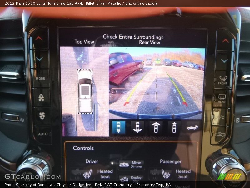 Billett Silver Metallic / Black/New Saddle 2019 Ram 1500 Long Horn Crew Cab 4x4