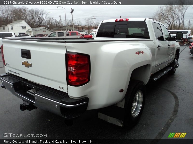 Summit White / Cocoa/Dune 2015 Chevrolet Silverado 3500HD LTZ Crew Cab 4x4