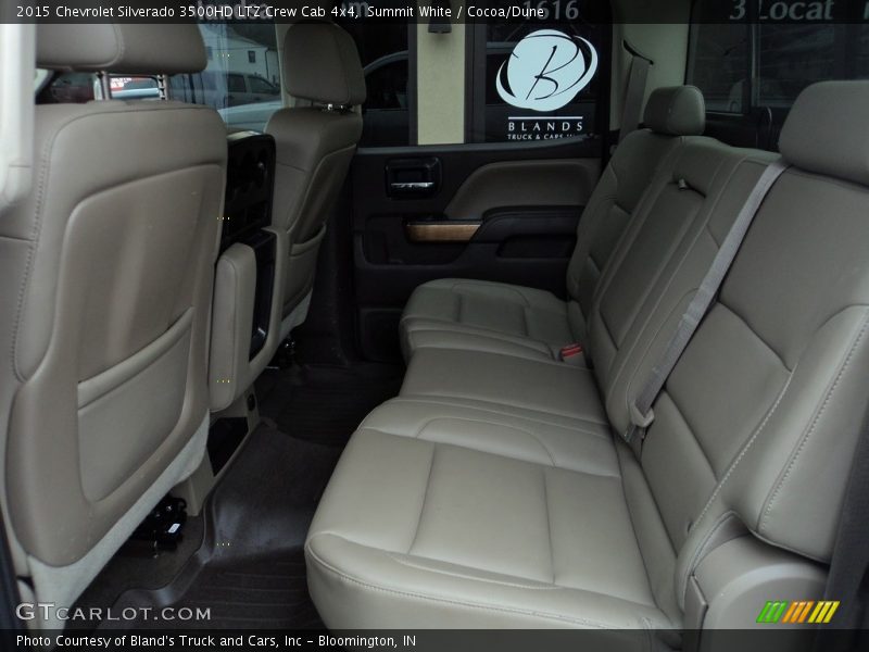 Summit White / Cocoa/Dune 2015 Chevrolet Silverado 3500HD LTZ Crew Cab 4x4