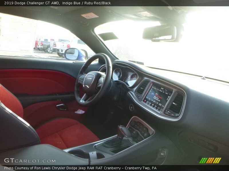 Indigo Blue / Ruby Red/Black 2019 Dodge Challenger GT AWD