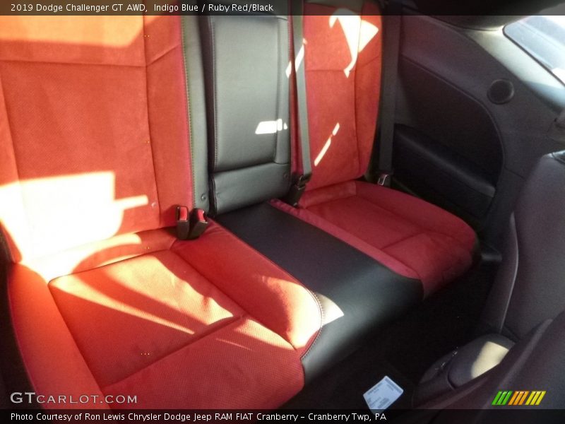 Rear Seat of 2019 Challenger GT AWD