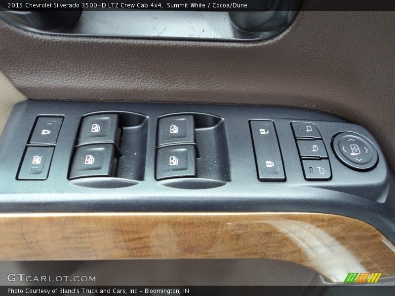 Summit White / Cocoa/Dune 2015 Chevrolet Silverado 3500HD LTZ Crew Cab 4x4