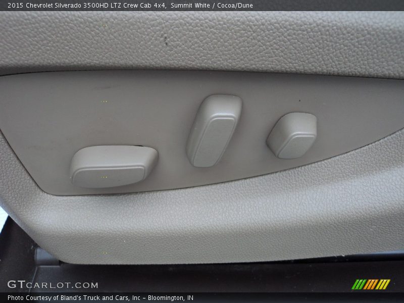 Summit White / Cocoa/Dune 2015 Chevrolet Silverado 3500HD LTZ Crew Cab 4x4