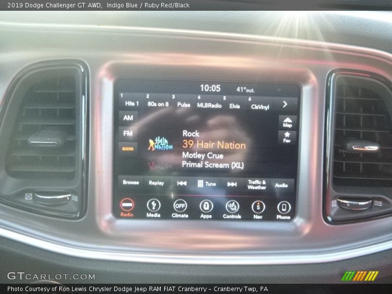 Indigo Blue / Ruby Red/Black 2019 Dodge Challenger GT AWD