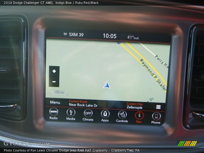 Navigation of 2019 Challenger GT AWD