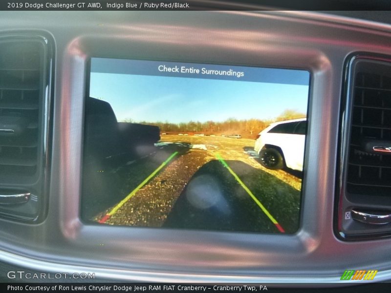 Indigo Blue / Ruby Red/Black 2019 Dodge Challenger GT AWD