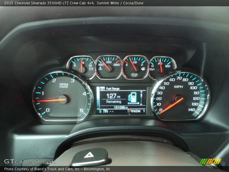 Summit White / Cocoa/Dune 2015 Chevrolet Silverado 3500HD LTZ Crew Cab 4x4