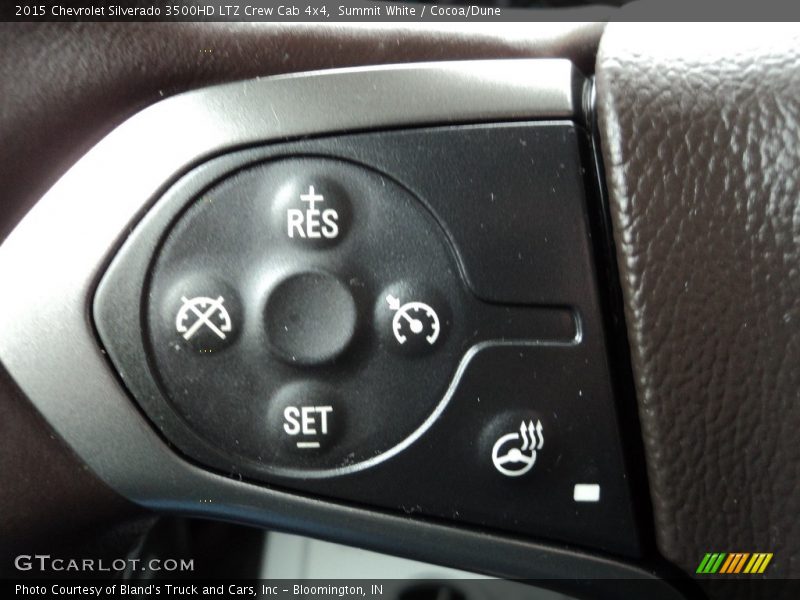 Summit White / Cocoa/Dune 2015 Chevrolet Silverado 3500HD LTZ Crew Cab 4x4