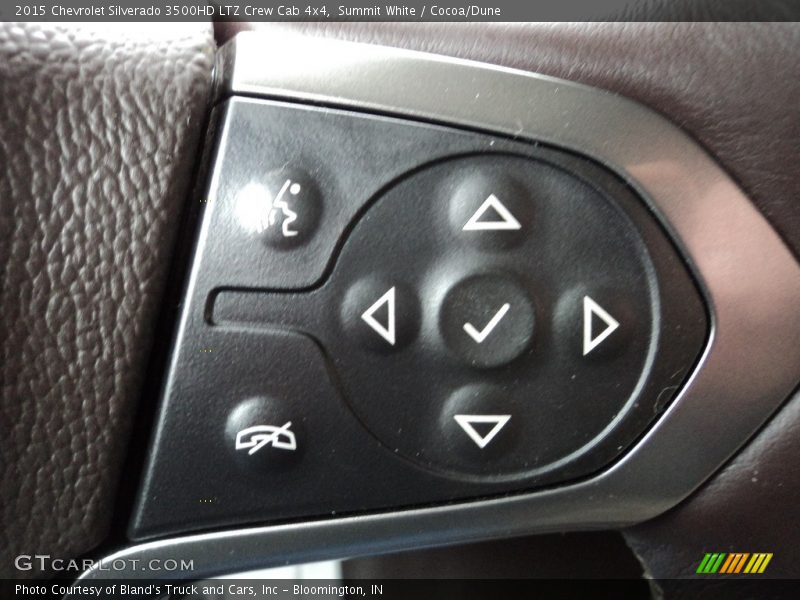 Summit White / Cocoa/Dune 2015 Chevrolet Silverado 3500HD LTZ Crew Cab 4x4