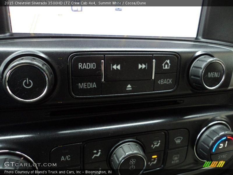 Summit White / Cocoa/Dune 2015 Chevrolet Silverado 3500HD LTZ Crew Cab 4x4