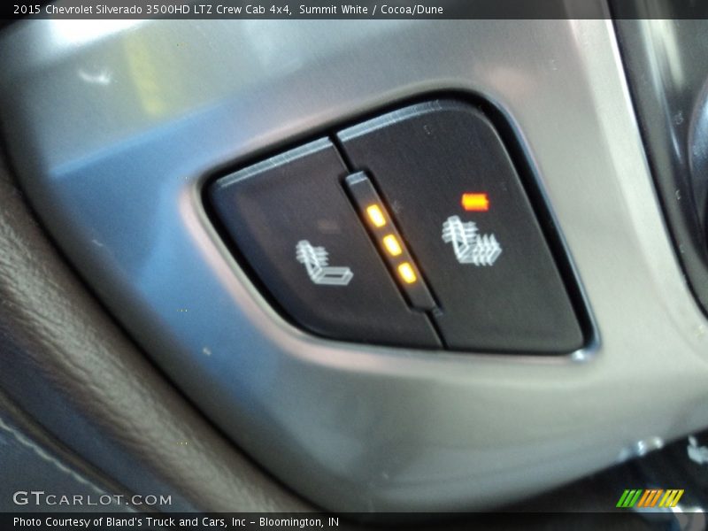 Summit White / Cocoa/Dune 2015 Chevrolet Silverado 3500HD LTZ Crew Cab 4x4