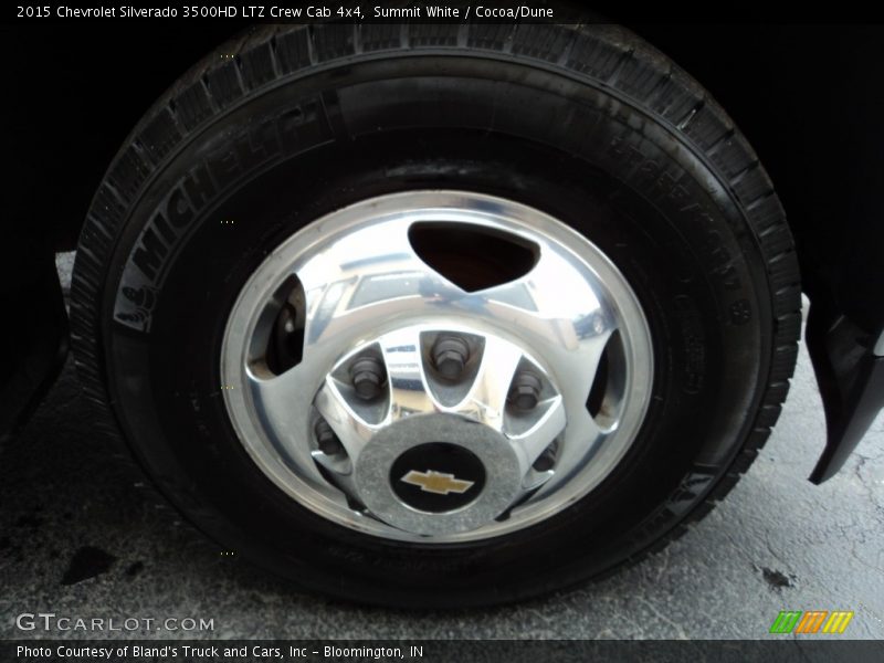 Summit White / Cocoa/Dune 2015 Chevrolet Silverado 3500HD LTZ Crew Cab 4x4