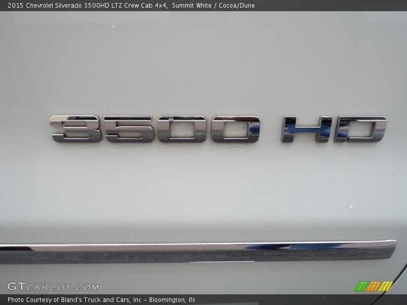 Summit White / Cocoa/Dune 2015 Chevrolet Silverado 3500HD LTZ Crew Cab 4x4