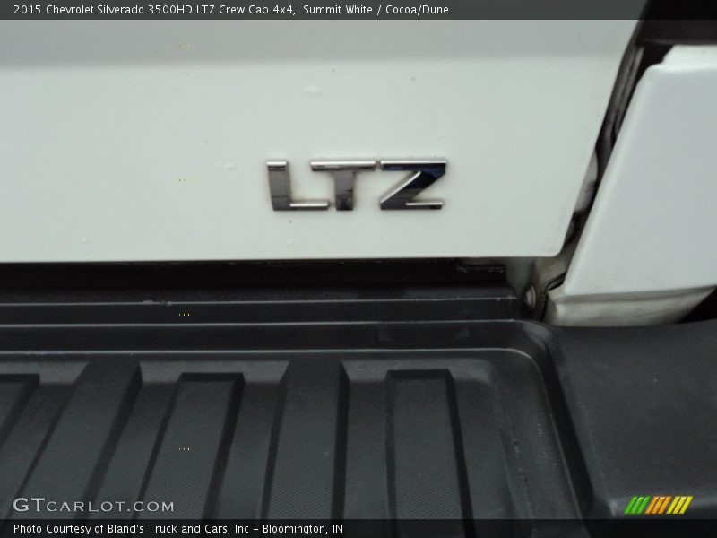 Summit White / Cocoa/Dune 2015 Chevrolet Silverado 3500HD LTZ Crew Cab 4x4