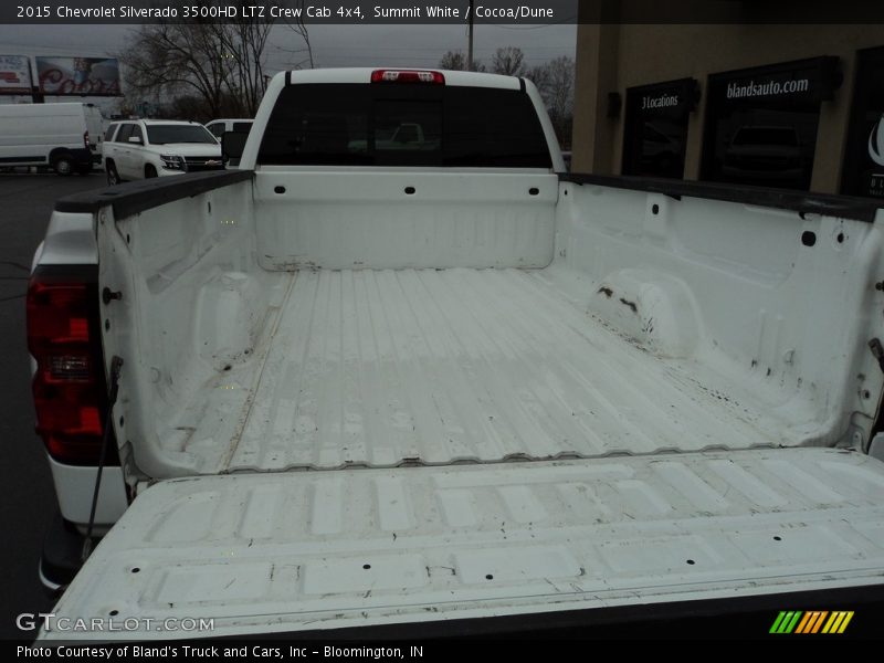 Summit White / Cocoa/Dune 2015 Chevrolet Silverado 3500HD LTZ Crew Cab 4x4