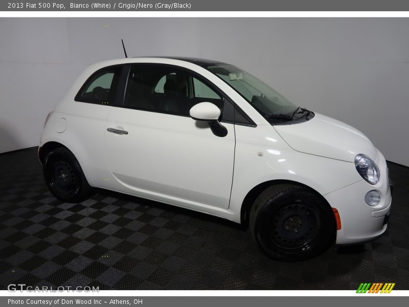 Bianco (White) / Grigio/Nero (Gray/Black) 2013 Fiat 500 Pop