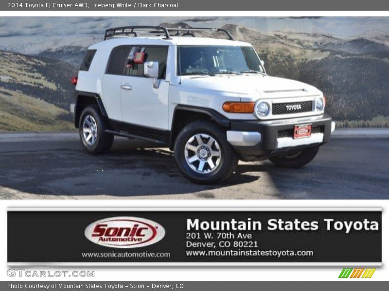 Iceberg White / Dark Charcoal 2014 Toyota FJ Cruiser 4WD