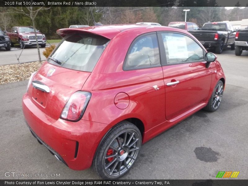 Brillante Red / Nero (Black) 2018 Fiat 500 Abarth