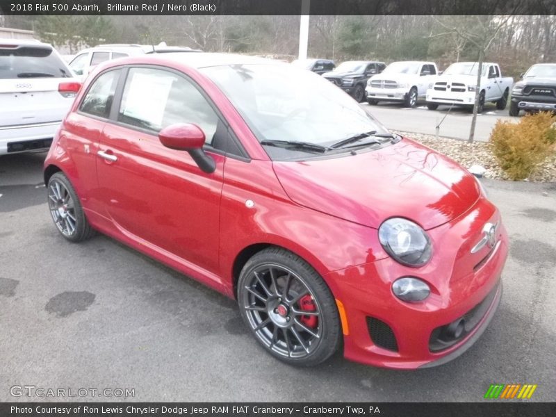 Front 3/4 View of 2018 500 Abarth