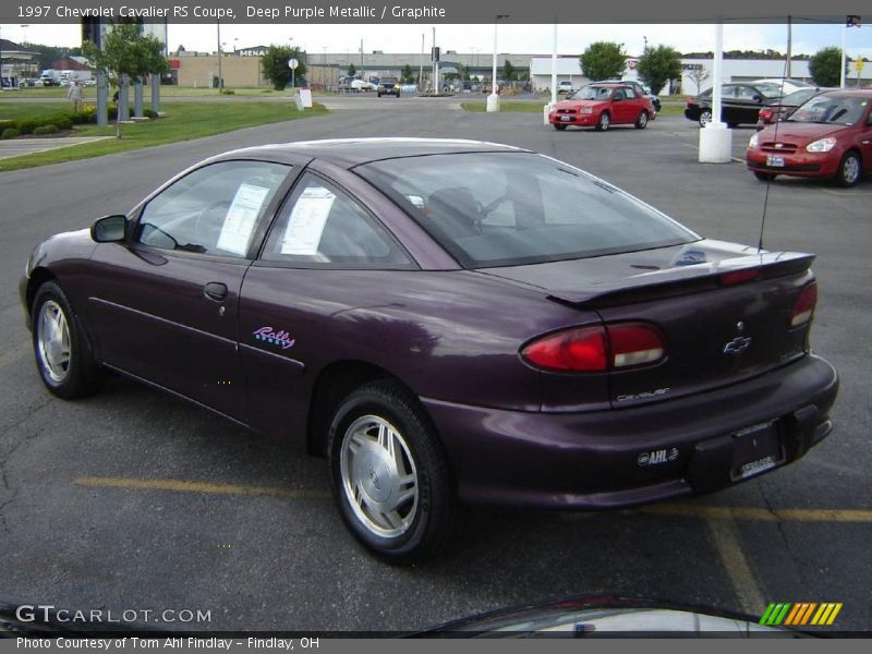 Deep Purple Metallic / Graphite 1997 Chevrolet Cavalier RS Coupe