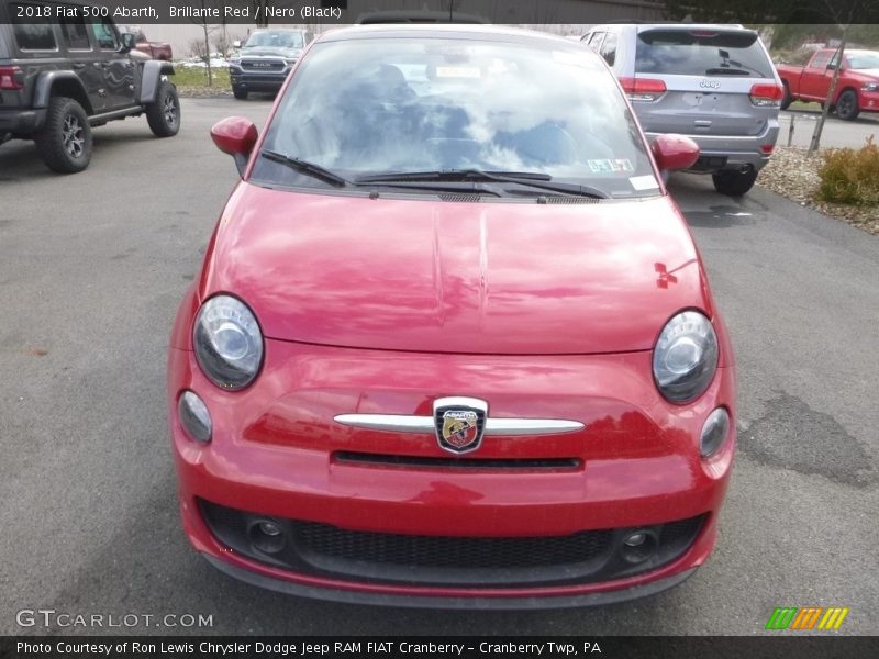 Brillante Red / Nero (Black) 2018 Fiat 500 Abarth