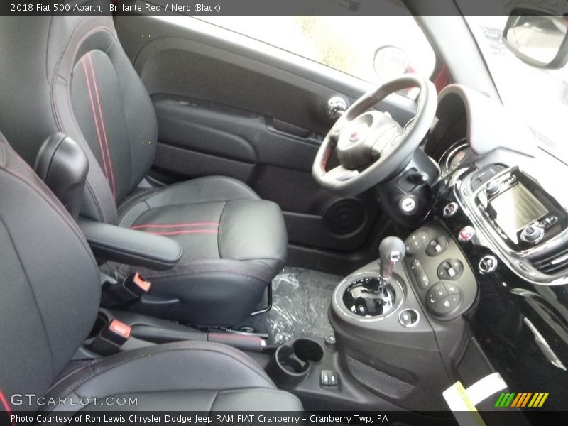 Front Seat of 2018 500 Abarth