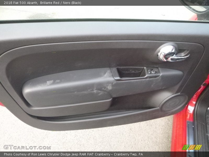 Brillante Red / Nero (Black) 2018 Fiat 500 Abarth