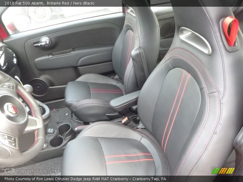 Front Seat of 2018 500 Abarth