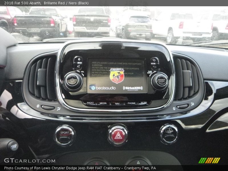 Controls of 2018 500 Abarth