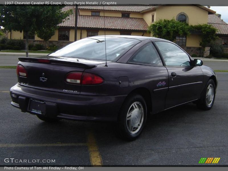Deep Purple Metallic / Graphite 1997 Chevrolet Cavalier RS Coupe