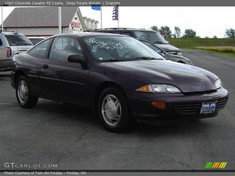 Deep Purple Metallic / Graphite 1997 Chevrolet Cavalier RS Coupe