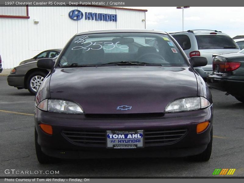 Deep Purple Metallic / Graphite 1997 Chevrolet Cavalier RS Coupe
