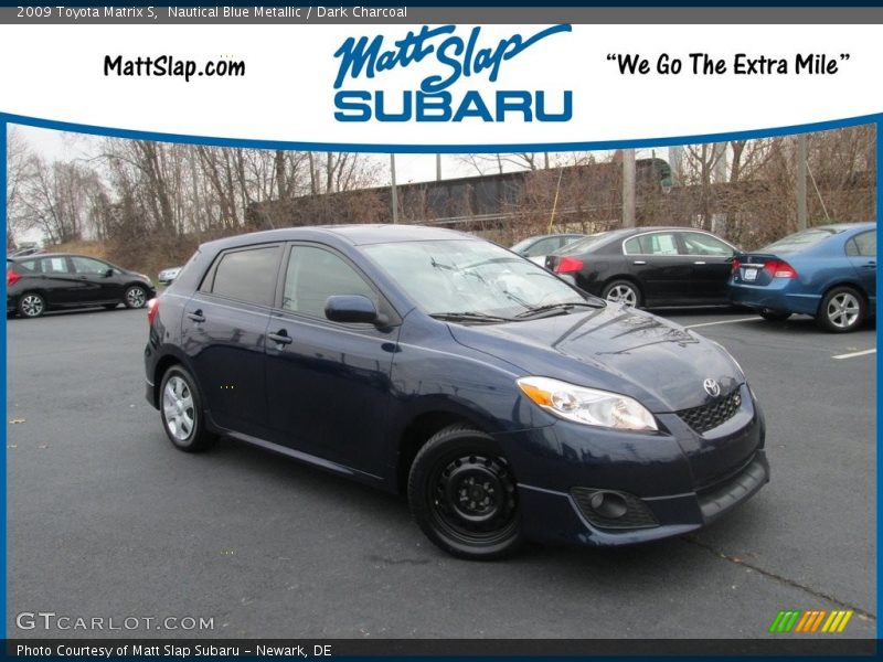 Nautical Blue Metallic / Dark Charcoal 2009 Toyota Matrix S
