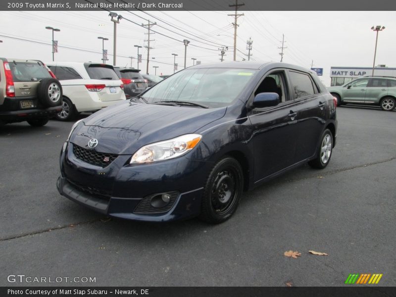 Nautical Blue Metallic / Dark Charcoal 2009 Toyota Matrix S