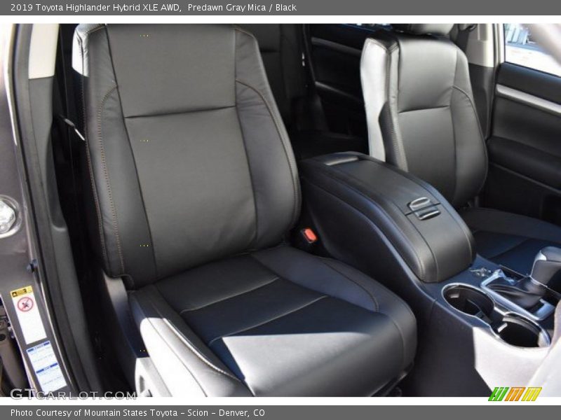 Front Seat of 2019 Highlander Hybrid XLE AWD