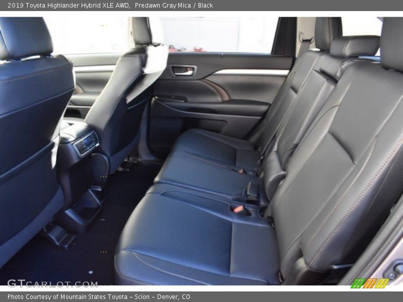 Rear Seat of 2019 Highlander Hybrid XLE AWD