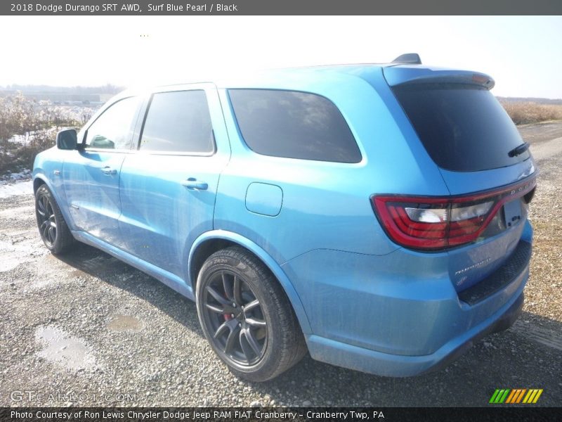 Surf Blue Pearl / Black 2018 Dodge Durango SRT AWD