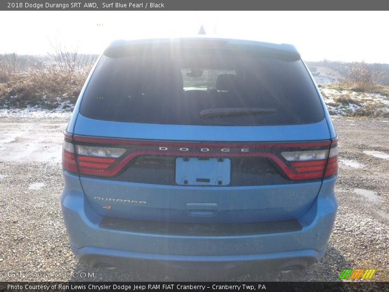 Surf Blue Pearl / Black 2018 Dodge Durango SRT AWD
