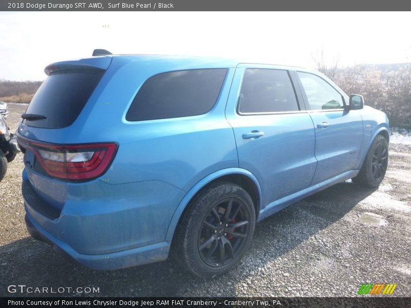 Surf Blue Pearl / Black 2018 Dodge Durango SRT AWD