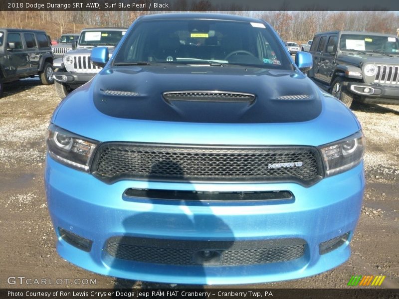 Surf Blue Pearl / Black 2018 Dodge Durango SRT AWD