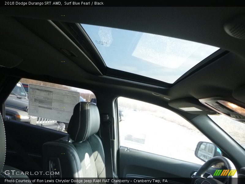Surf Blue Pearl / Black 2018 Dodge Durango SRT AWD