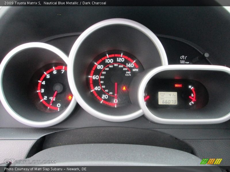 Nautical Blue Metallic / Dark Charcoal 2009 Toyota Matrix S
